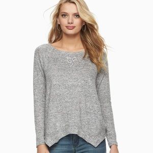 Juicy Couture triangle Embellished/bling sweater size XL